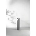 Fabas Luce Pollerleuchte SMUK, IK05, E27, IP54, dunkelgrau
