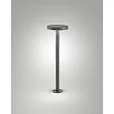 Fabas Luce LED Solar-Pollerleuchte PALMER, 2,7W, 3000K, 383lm, IK05, IP54, mit Sensor, dunkelgrau