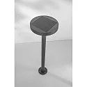 Fabas Luce LED Solar-Pollerleuchte PALMER, 2,7W, 3000K, 383lm, IK05, IP54, mit Sensor, dunkelgrau