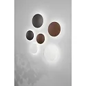 Fabas Luce LED Außenwandleuchte ZON, 12W, 3000K, 1356lm, IK06, IP65, corten