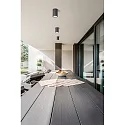 Fabas Luce outdoor ceiling luminaire MANU E27 IP54, dark grey