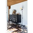 Stehleuchte GUADALUPE E27, IP20, schwarz matt, beige
