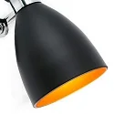 wall luminaire RETRO E14 IP20, copper, black matt 