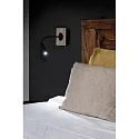 Faro LED Leseleuchte MOOD SQ 2W, 3000K, IP20, schwarz, eiche