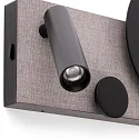 Faro wall luminaire KLEE LED IP20, grey 