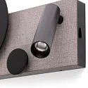 Faro wall luminaire KLEE LED IP20, grey 