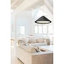 pendant luminaire SAIGON IN 3 flames E27 IP20, black matt 