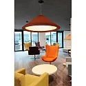 Faro Pendelleuchte SAIGON IN ø 130 cm, E27, IP20, terracotta, schwarz matt