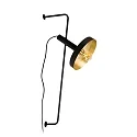 Wandleuchte WHIZZ IP27, IP20, schwarz, gold
