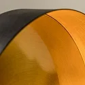 wall luminaire WHIZZ E27 IP20, gold, black matt 