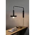 wall luminaire WHIZZ E27 IP20, gold, black matt 