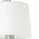 Faro wall luminaire FRAME E27 IP20, nickel matt, white 