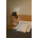 Faro Wandleuchte FRAME E27, IP20, mit LED-Lesegerät, antik gold, schwarz