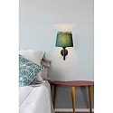 Faro Wandleuchte SAVOY E27, IP20, schwarz, grün