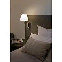 Faro Wandleuchte ETERNA E27, IP20, chrom, weiß