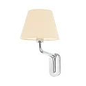 Wandleuchte ETERNA E27, IP20, chrom, beige