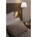 wall luminaire ETERNA E27 IP20, chrome, white 