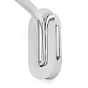 wall luminaire ETERNA E27 IP20, chrome, white 