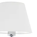 wall luminaire ETERNA E27 IP20, chrome, white 