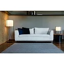 floor lamp DRUM E27 IP20, beige, black matt 