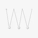 Faro pendant luminaire MINE PC SPACE 3 flames E27 IP20, white matt 