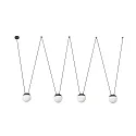 pendant luminaire MINE 4 flames E27 IP20, dark grey 