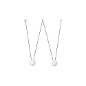 pendant luminaire MINE GLASS SPACE 2 flames E27 IP20, white matt 