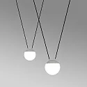 Faro pendant luminaire MINE GLASS SPACE 2 flames E27 IP20, white matt 