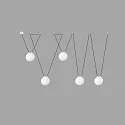 Faro pendant luminaire MINE 5 flames E27 IP20, white matt 