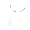 pendant luminaire MINE E27 IP20, white matt 
