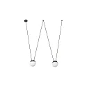 pendant luminaire MINE PC SPACE 2 flames E27 IP20, dark grey 