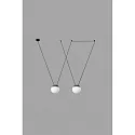Faro pendant luminaire MINE PC SPACE 2 flames E27 IP20, dark grey 