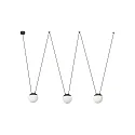 pendant luminaire MINE 3 flames E27 IP20, dark grey 
