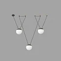 Faro pendant luminaire MINE 3 flames E27 IP20, dark grey 