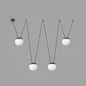 Faro pendant luminaire MINE 4 flames E27 IP20, dark grey 