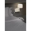 Faro wall luminaire HANDY E27 IP20, white matt 