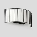 Faro wall luminaire LINDA 2 flames E27 IP20, beige, black matt 