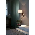Faro wall luminaire BERNI E27 IP20, nickel satined 