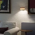 Faro LED Wandleuchte LOOP 6W, 2700K, IP20, schwarz matt, eschenholz