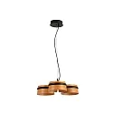 LED Pendelleuchte LOOP 18W, 2700K, IP20, 3-flammig, schwarz matt