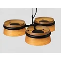 LED Pendelleuchte LOOP 18W, 2700K, IP20, 3-flammig, schwarz matt