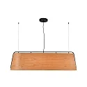 pendant luminaire STOOD 5 flames E27 IP20, black matt 