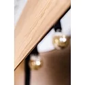 Faro pendant luminaire STOOD 5 flames E27 IP20, black matt 