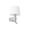 wall luminaire ROOM E27 IP20, nickel satined 