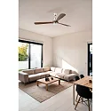 Faro LED Ventilator LANTAU XL, 15W, 3000K, 900lm, IP20, nickel matt/nussbaum