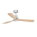 LED Ventilator LANTAU L, 15W, 3000K, 900lm, IP20, nickel matt/kiefer