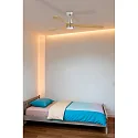 Faro LED Ventilator LANTAU L, 15W, 3000K, 900lm, IP20, nickel matt/kiefer