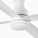 Faro Ceiling fan FRASER M with remote control IP20, white matt