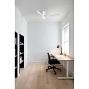 Faro Ceiling fan FRASER M with remote control IP20, white matt