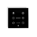 Wandregler für DC LED Ventilator mit dimmbaren Licht, IP20, schwarz